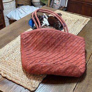 NWOT Bembien Woven Leather Tote